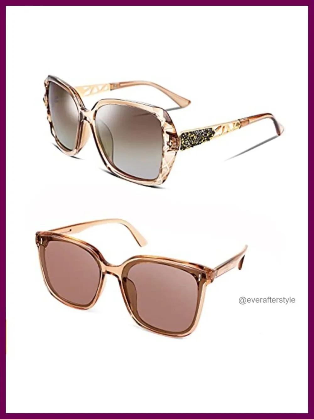 Oversized Square Polarized Sunglasses Women Retro Fashion UV400